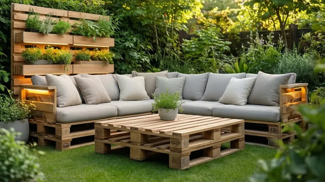 Cuda z palet do ogrodu: 7 praktycznych pomysłów na meble DIY